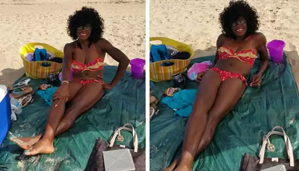 Ex Super Falcon, Mercy Akide-Udoh, Shows Off Swimwear Body [See Photos]